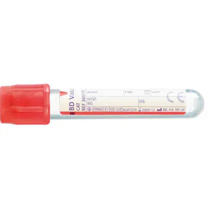 BD Vacutainer 4 ml rode serumbloedafnamebuisjes